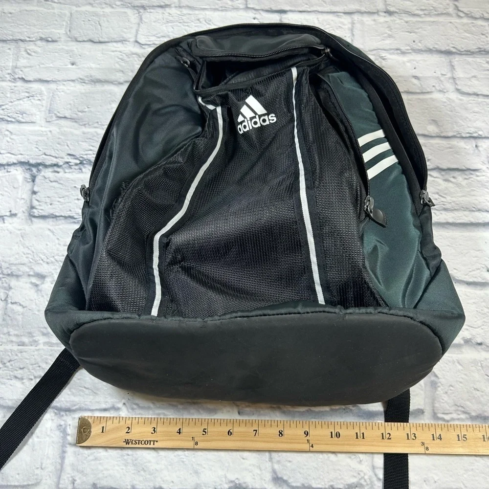 Adidas Black and White Laptop Backpack.